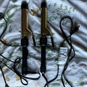 (Not for sale) 2 Hot Tools Curling Irons (2 in and 1 1/4 in)